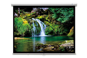 DELUXX Advanced schermo avvolgibile con slowmotion 16:9 color bianco avorio Polaro 295 x 165 cm