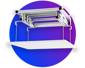 Sollevatore a soffitto per proiettori