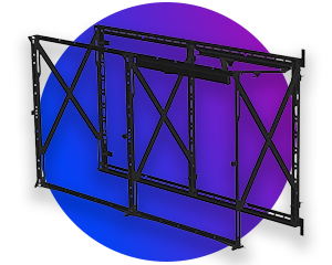 Philips PLW1002/00 2x2 LED montaggio a parete video a scomparsa