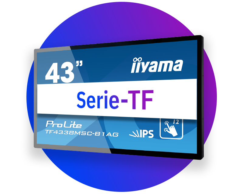 Display a cornice aperta iiyama (serie TF)