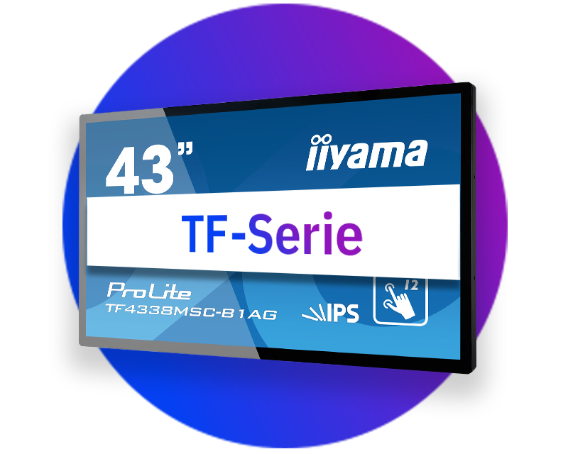 Display a cornice aperta iiyama (serie TF)