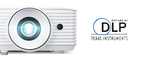 DLP un logo di Texas Instruments Technology su un proiettore