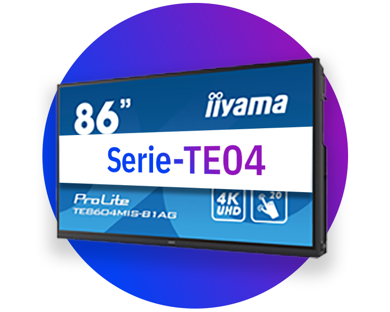 Display touch interattivi iiyama per l'insegnamento (serie TE04)